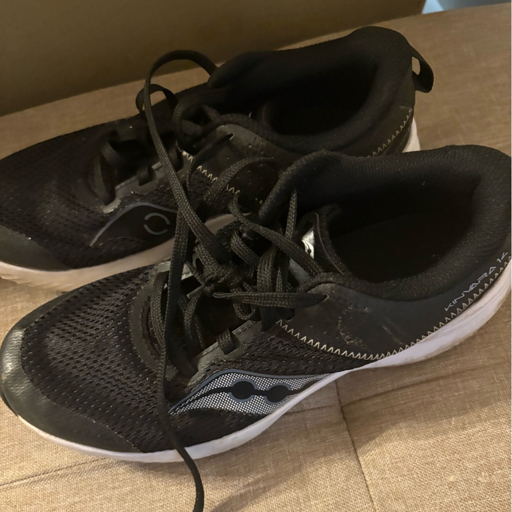 Saucony Kids Black Running Shoes lightly used